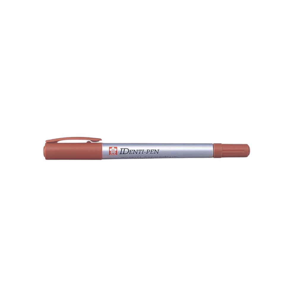 Identi Pen Dual Point Waterproof Marker | Brown