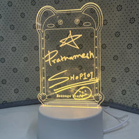 3D Creative Visualization Acrylic Light Table Light Writing Message Board for Keeping Notes, Messages, Greetings Smart USB Connected Writing Notes for Home Office Erasable Board(Rectangle)