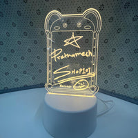 3D Creative Visualization Acrylic Light Table Light Writing Message Board for Keeping Notes, Messages, Greetings Smart USB Connected Writing Notes for Home Office Erasable Board(Rectangle)